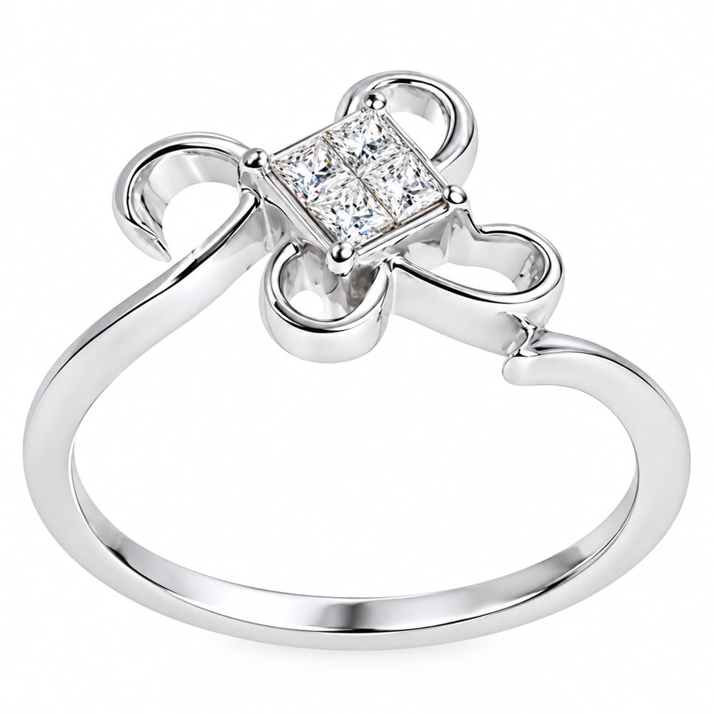 Lumina Modern Swirl Diamond Ring