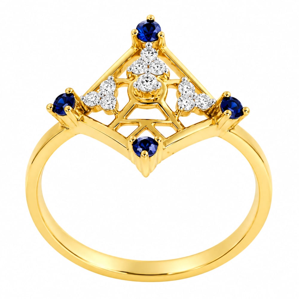 Stylish Modern Diamond Ring with an Elegant Design