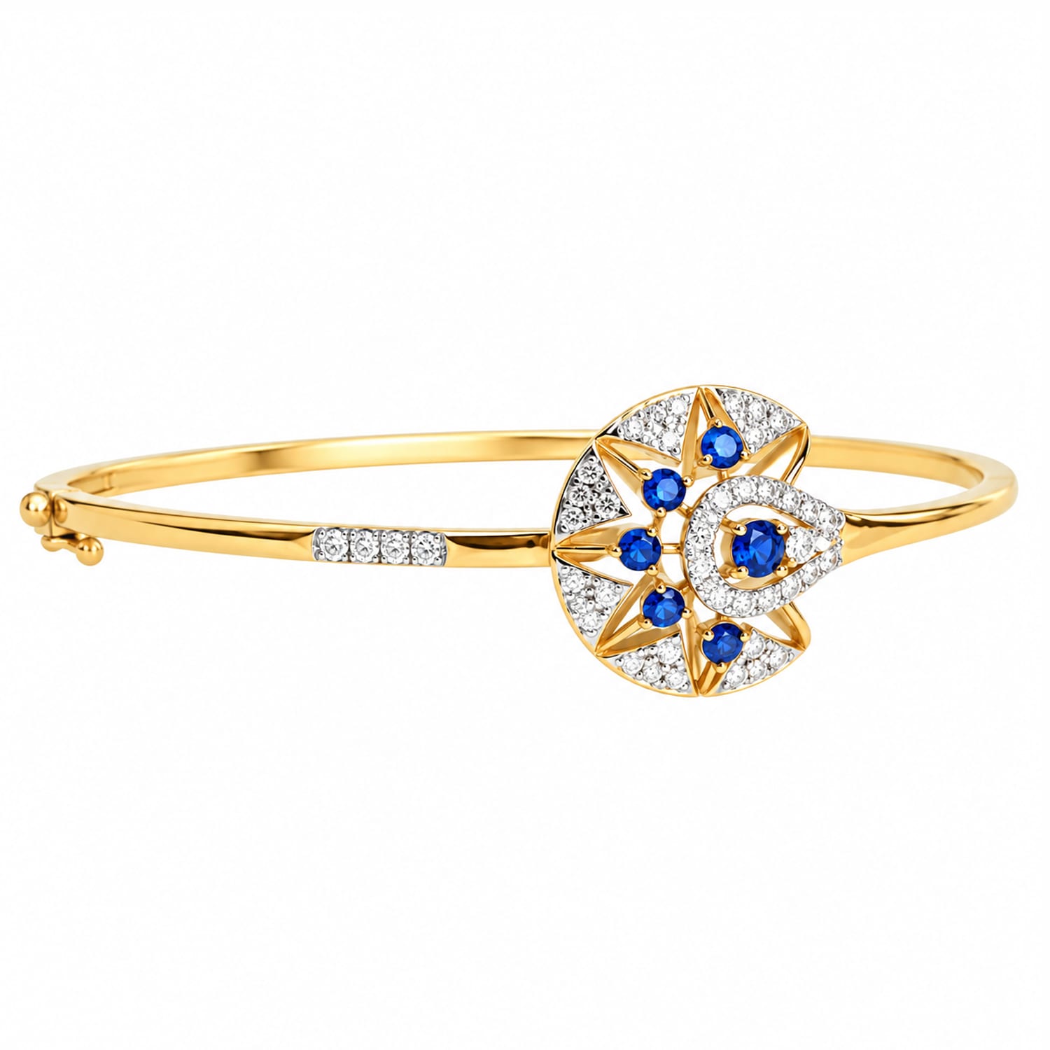 Celestial Sapphire & Diamond Openable Kada