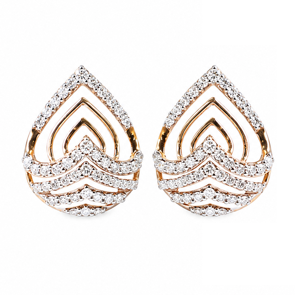Teardrop Diamond Earrings
