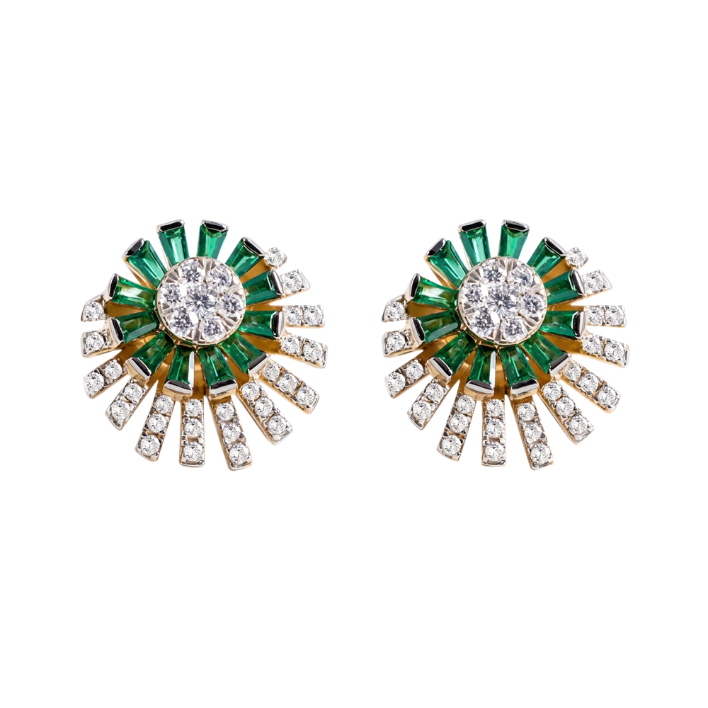 Elegant Sparkling Diamond Earrings