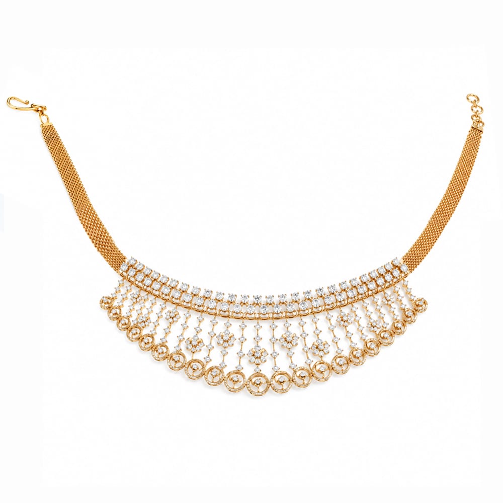 Royal Radiance Cascading Diamond Necklace