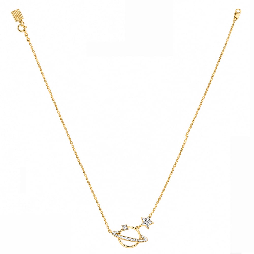 Celestial Orbit Diamond Necklace