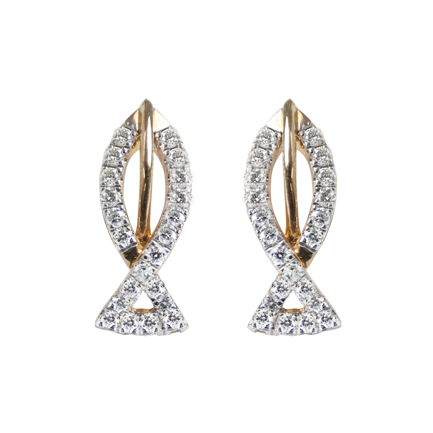 Elegant Diamond Loop Earrings