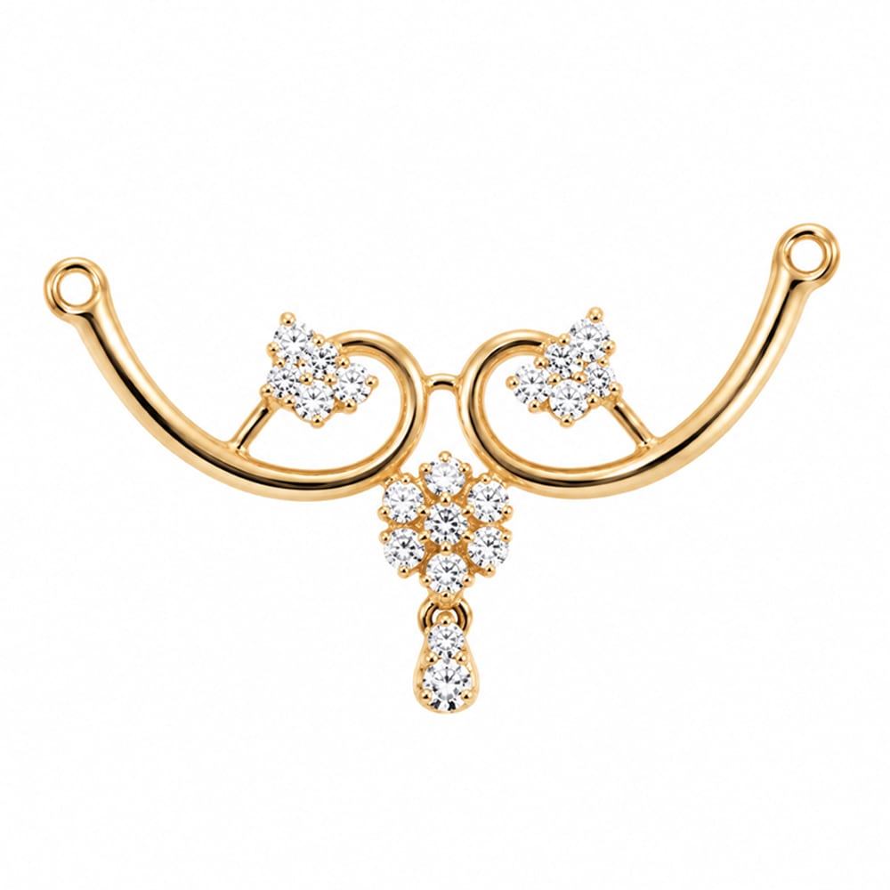 Trendy & Luxurious Cluster Tanmania Diamond Pendant