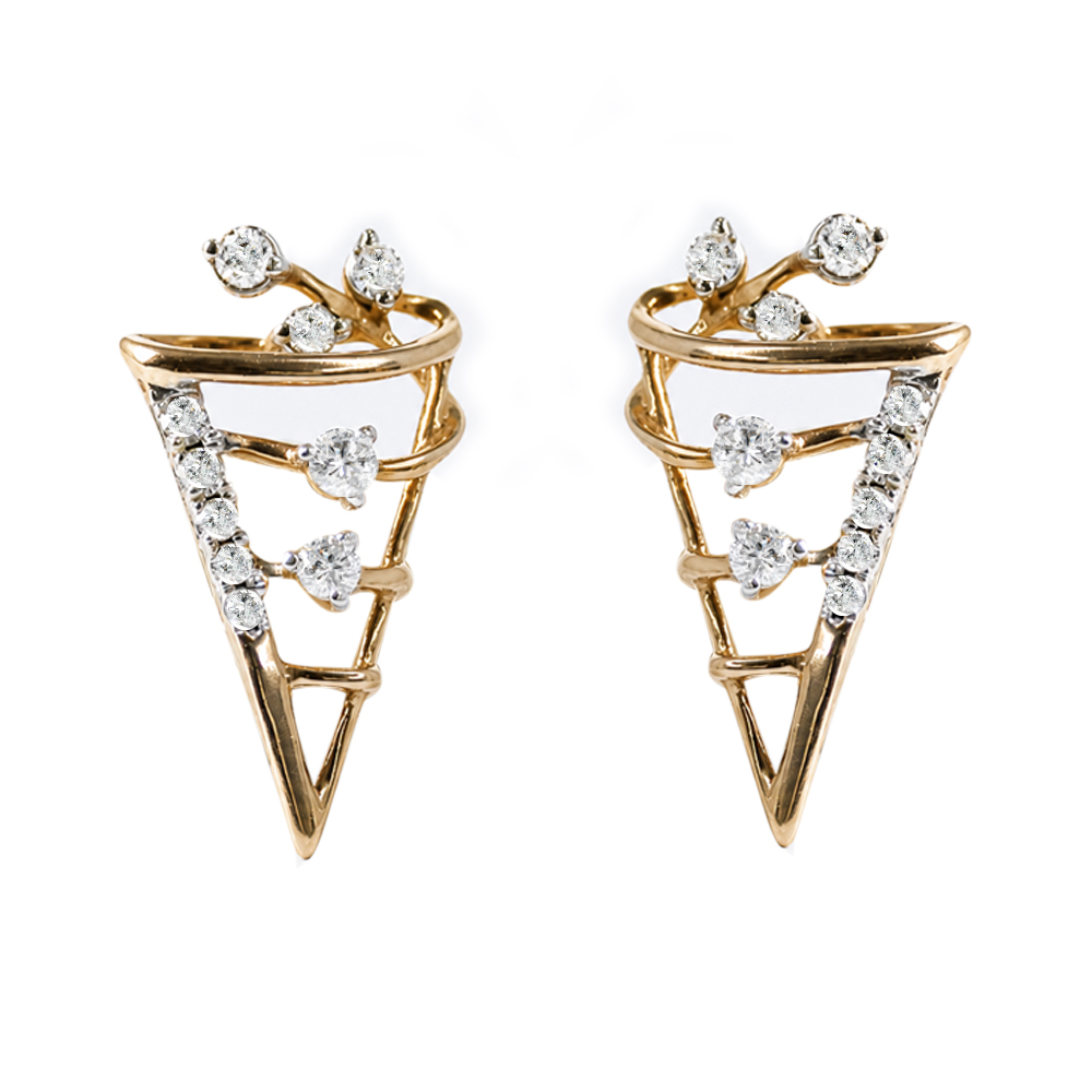 Elegant Sparkling Diamond Drop Earrings