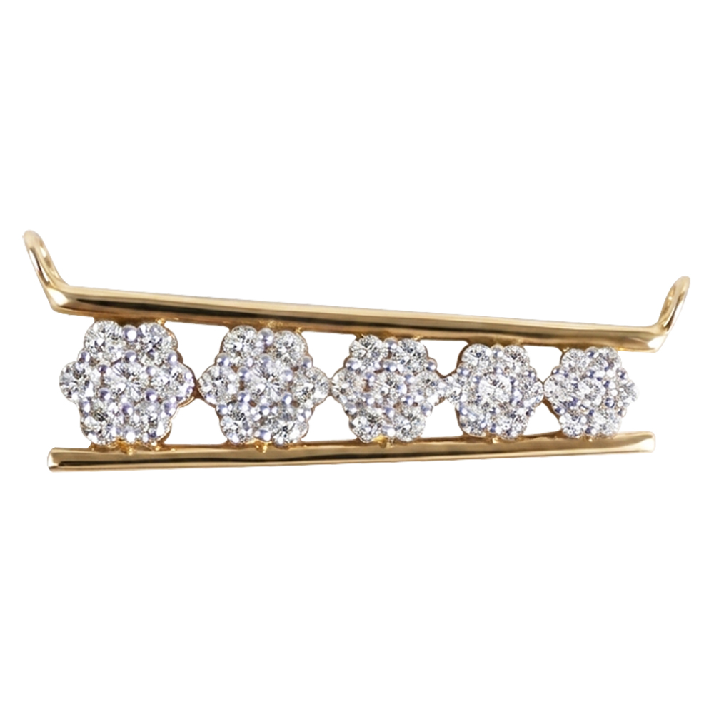 Elegant Floral Diamond Tanmania Pendant