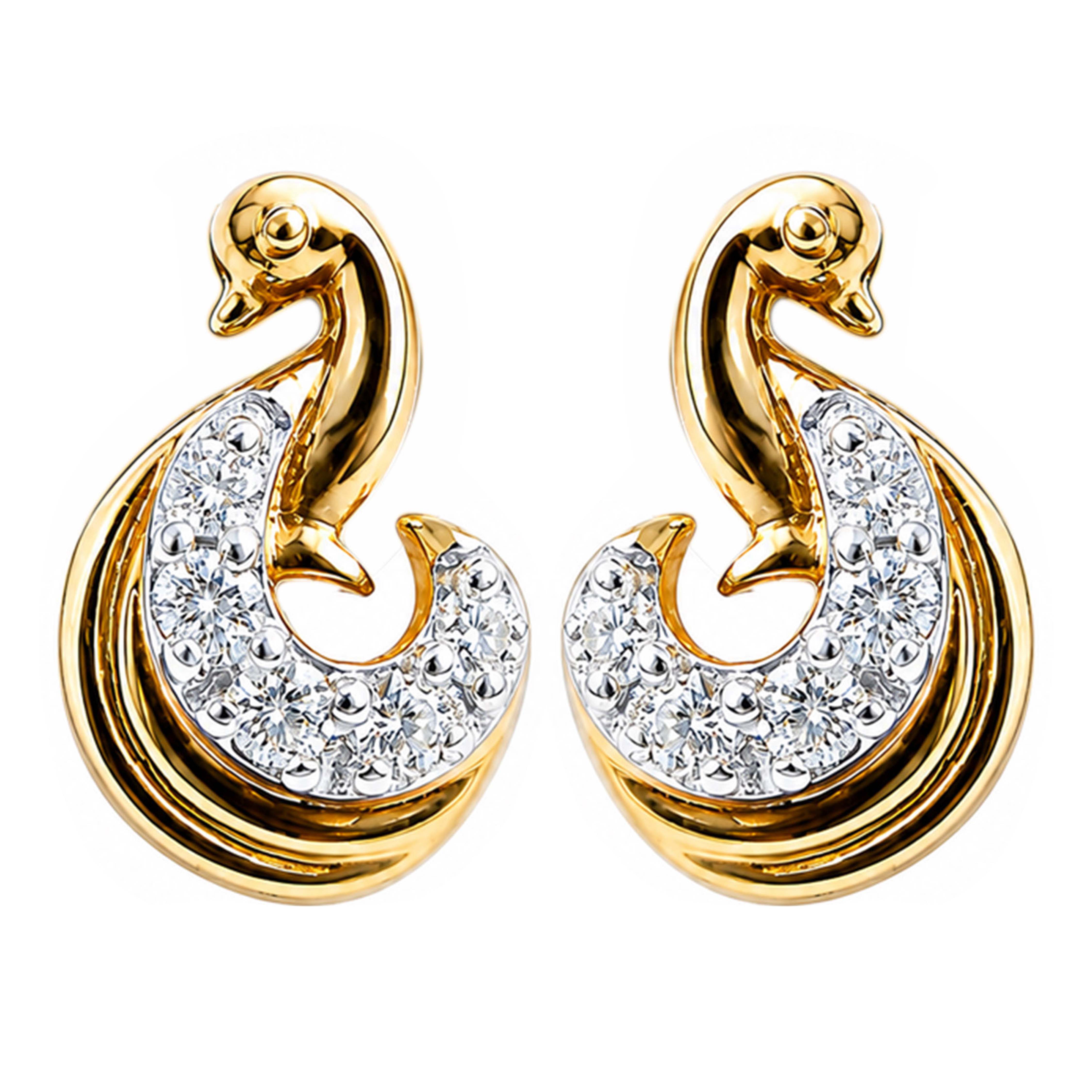 Elegant Sparkling Diamond Earrings