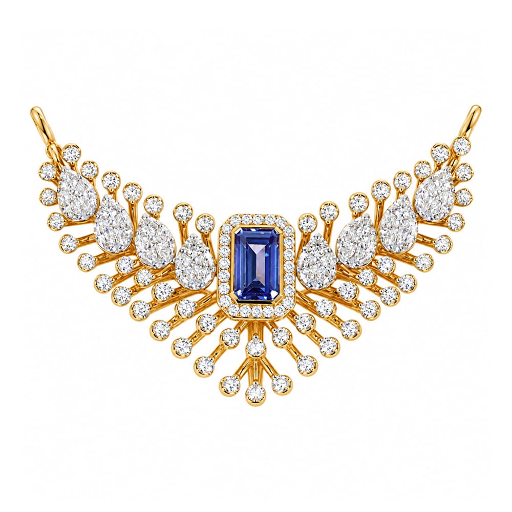 Modern Luxury Tanmania Diamond Pendant