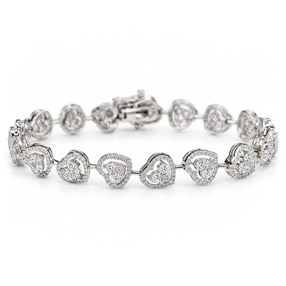 Eternal Love Heart Diamond Bracelet