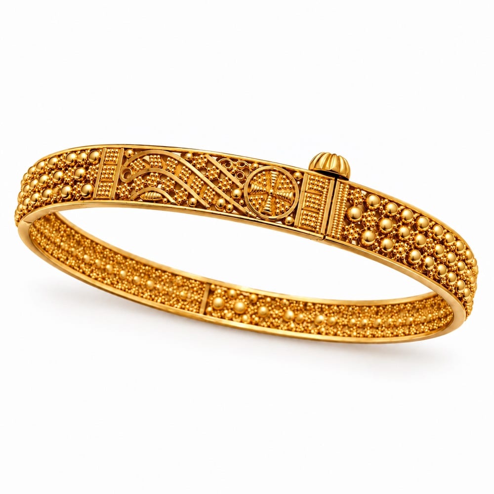 Royal Filigree Calcutta Gold Bangle
