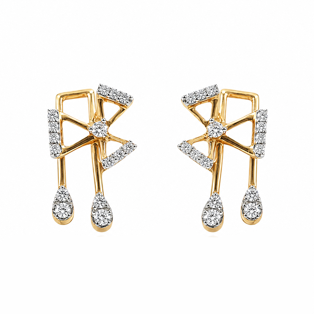 Diamond Drop Earrings