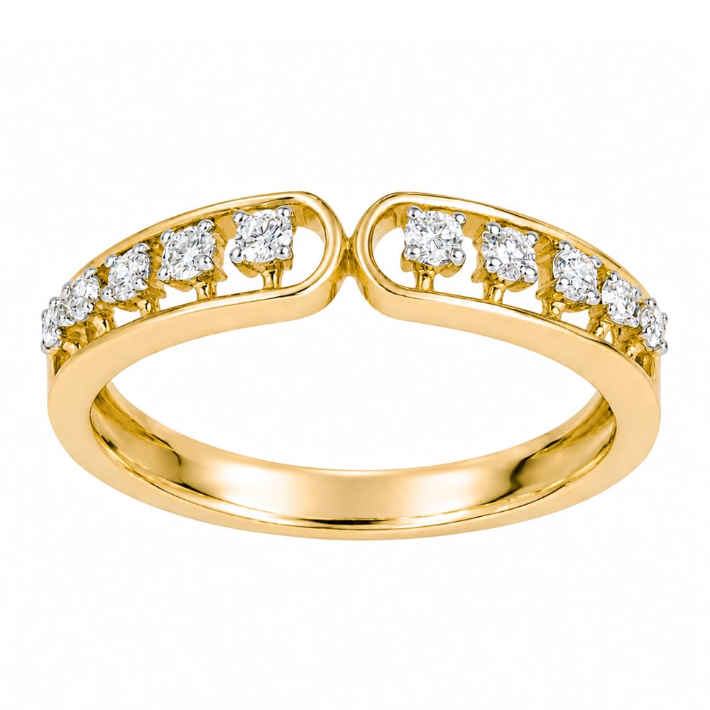 Classic Gold Diamond Band Ring