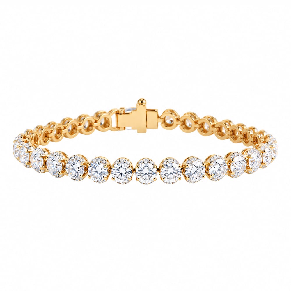 Round Diamond Tennis Bracelet
