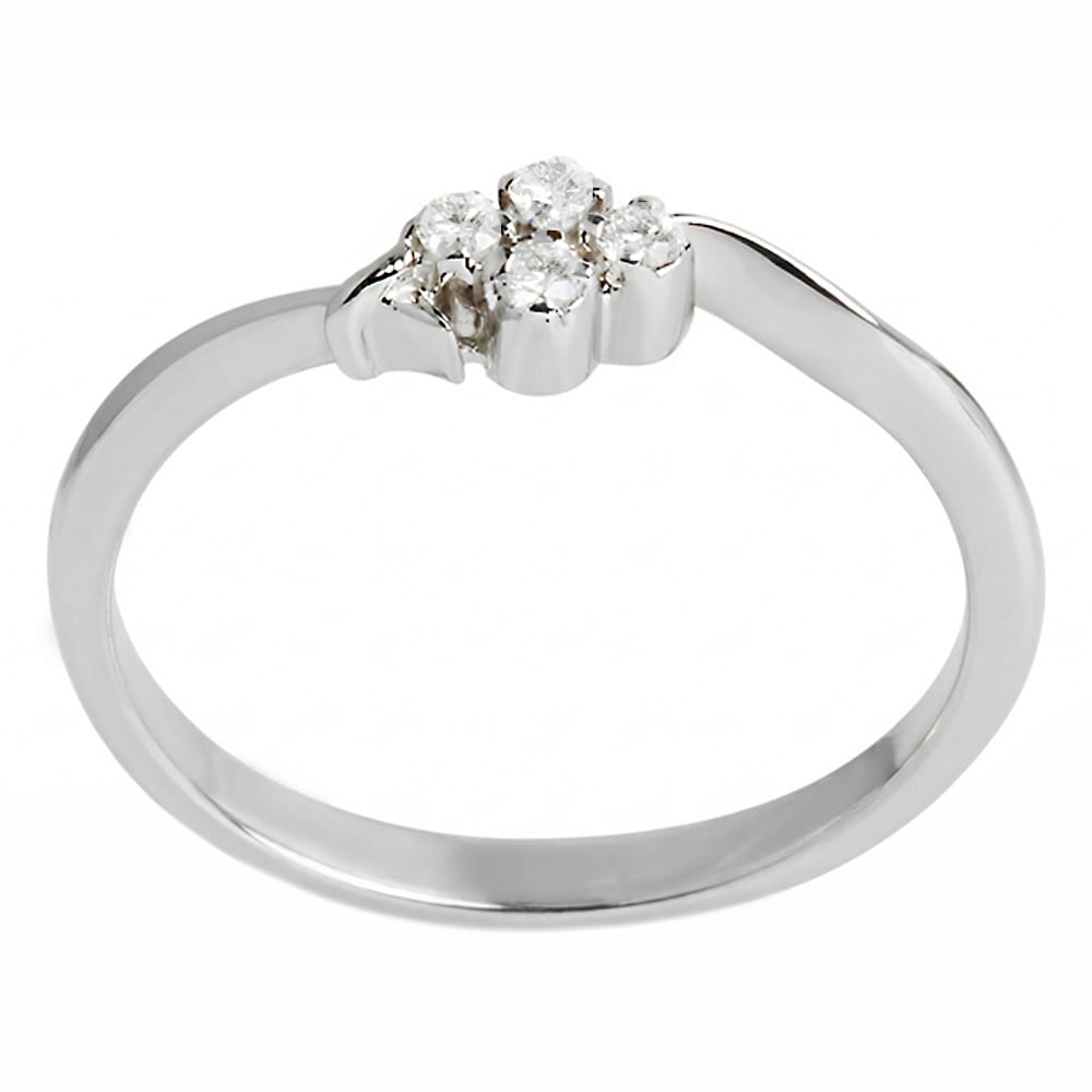 Elegant & Sparkling Blossom Diamond Ring