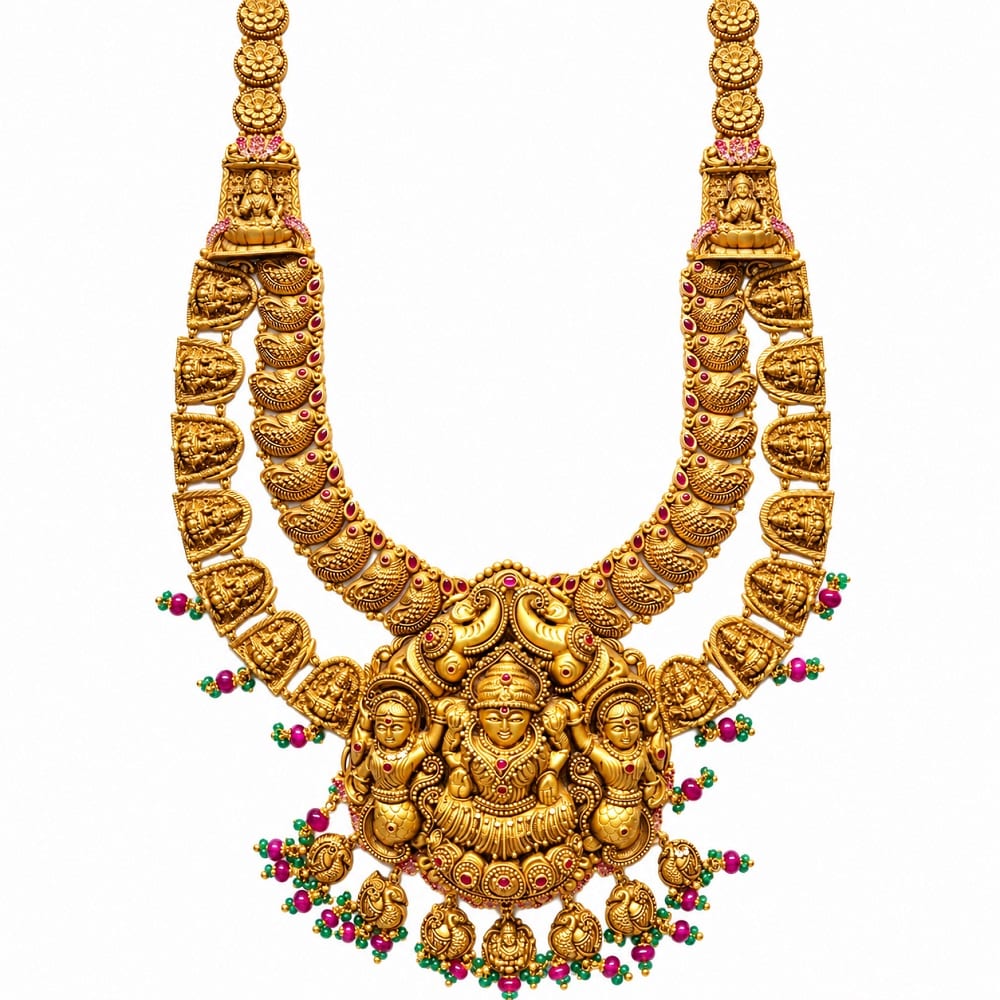 Royal Divine Heritage Temple Gold Necklace