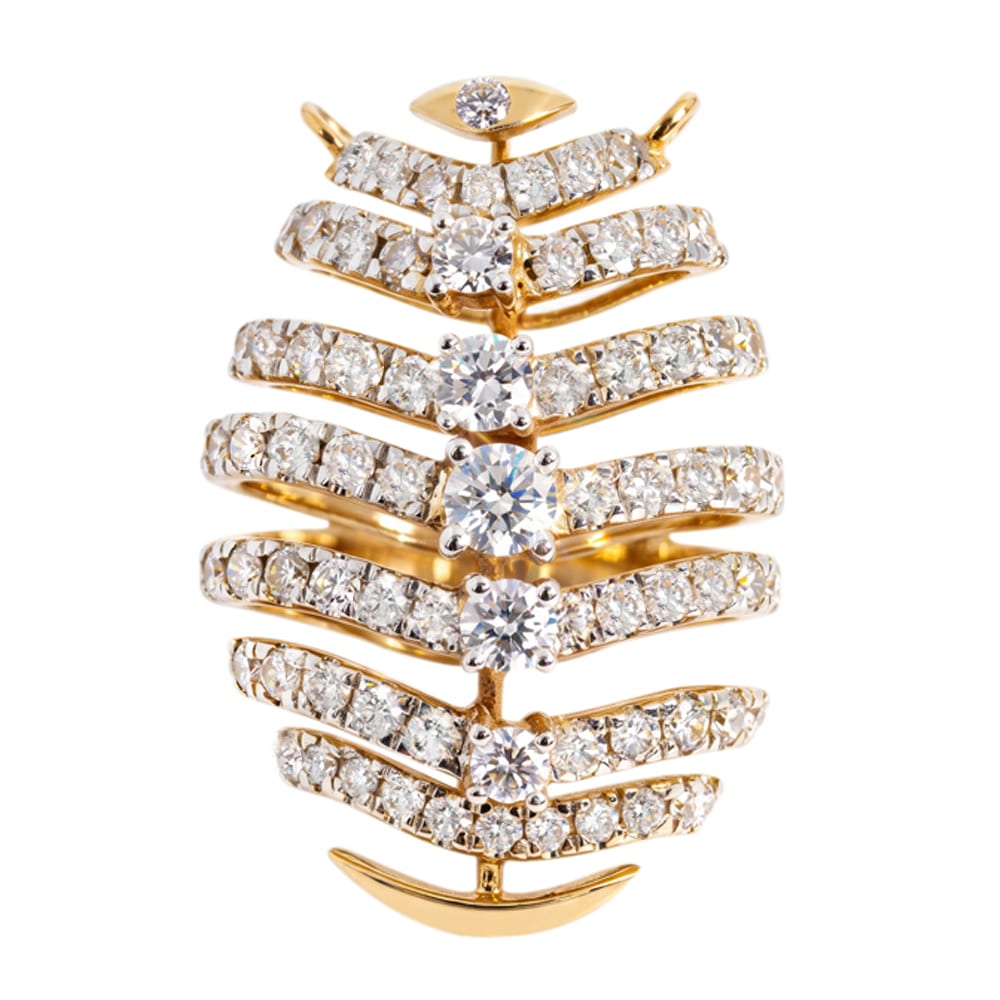 Golden Spire Diamond Tanmania Pendant