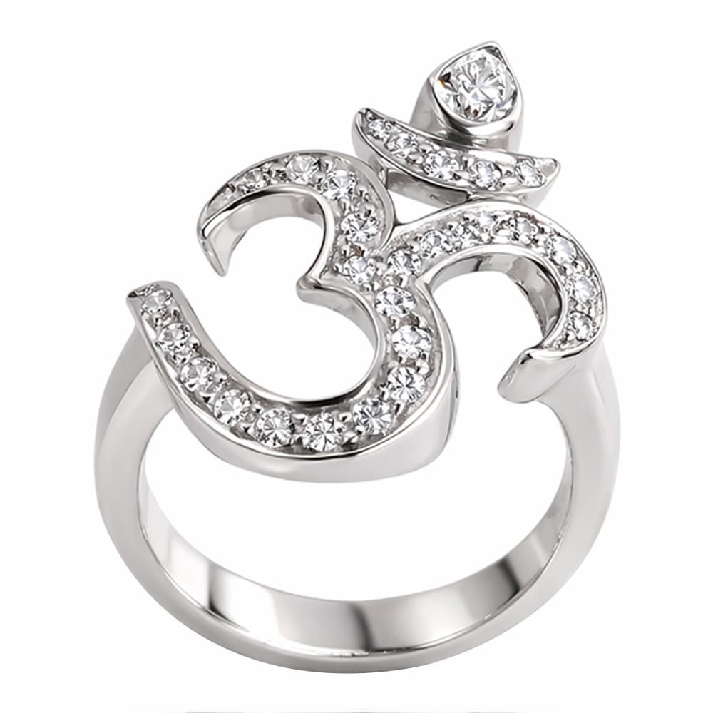 Spiritual Divine OM Diamond Ring