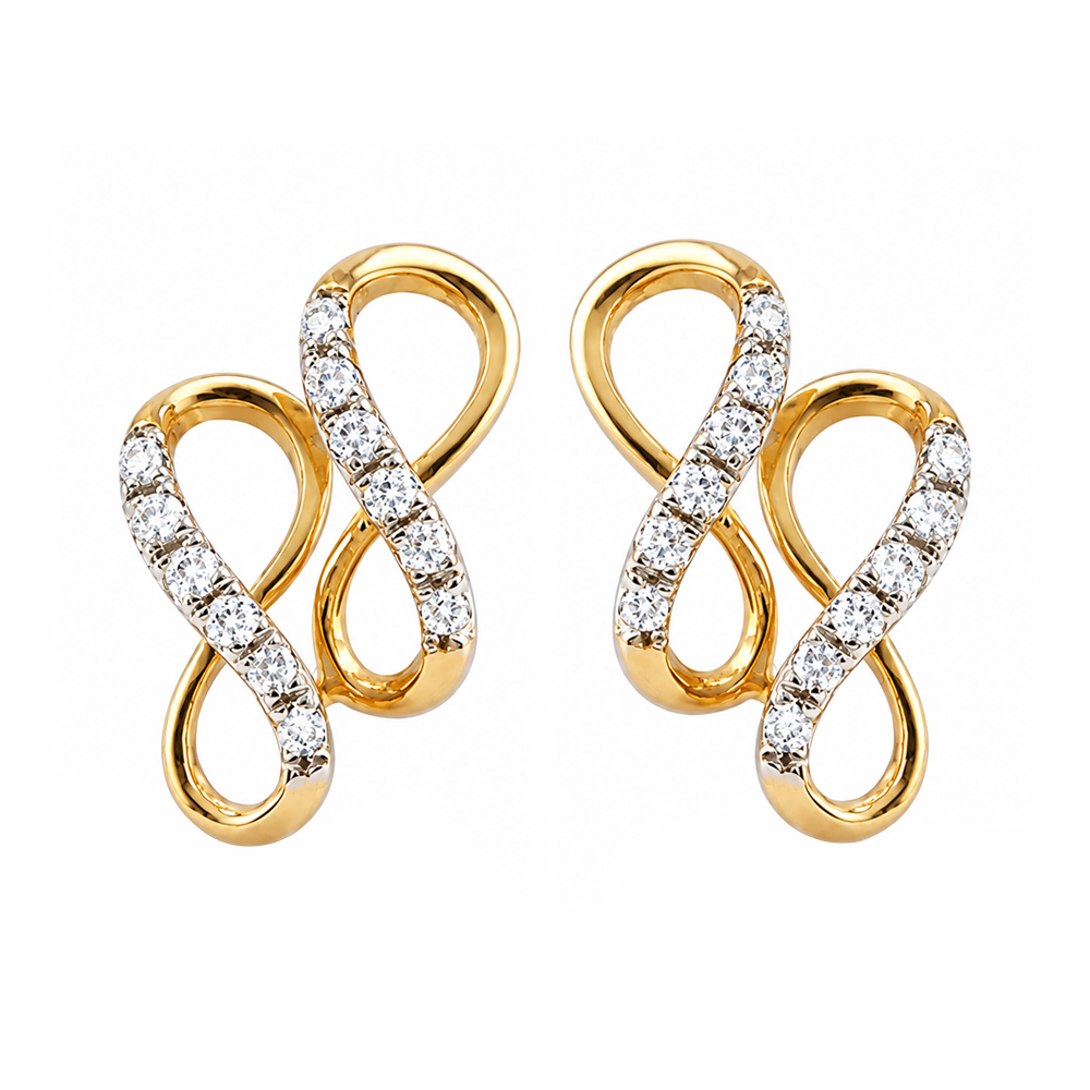 Infinity Diamond Earrings